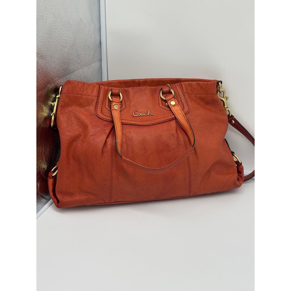 Coach Ashley Satchal in Burnt Orange G1261-F19243